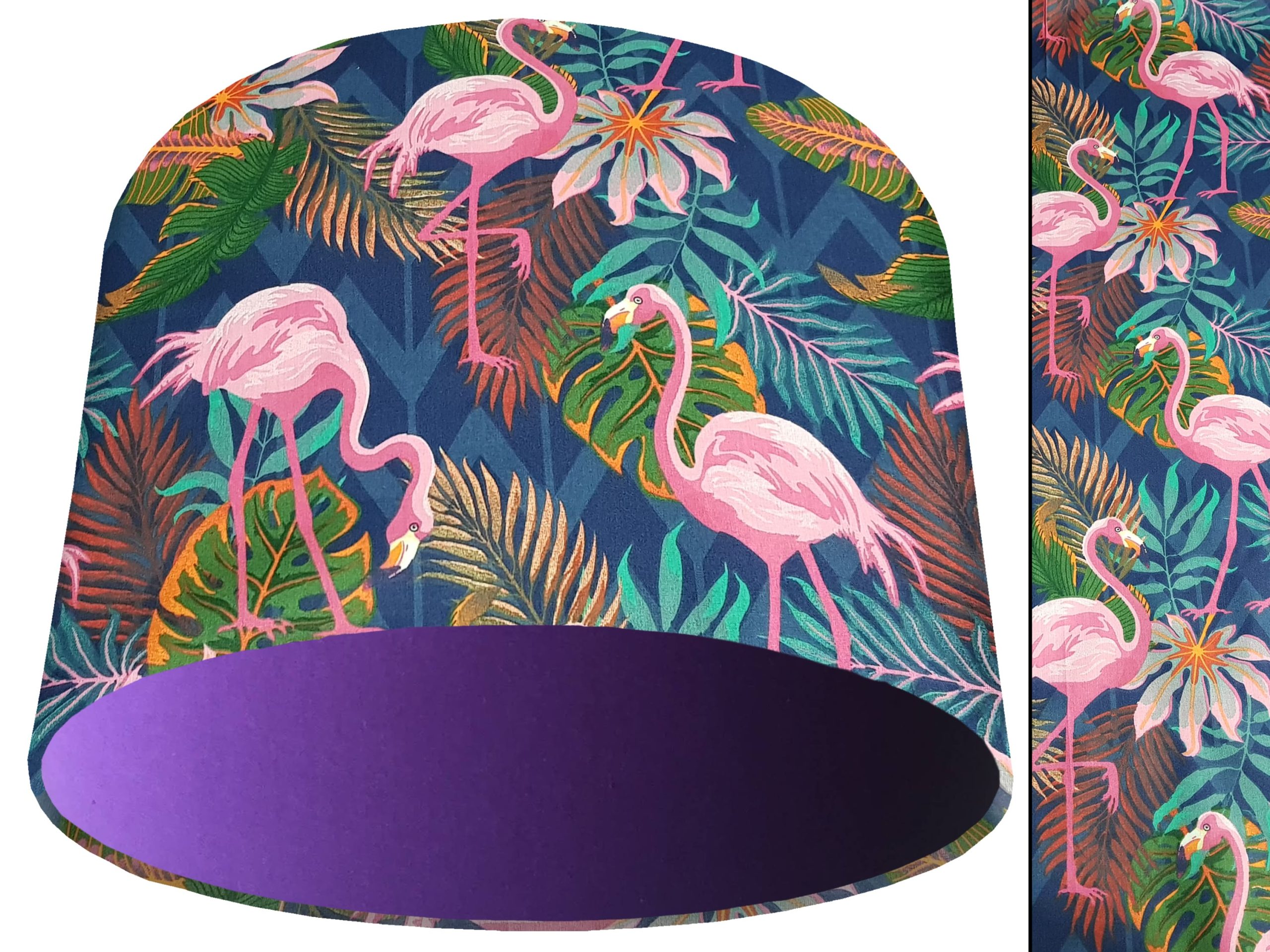 Flamingo Light Shade Purple, Vibrant Tropical Home Interior