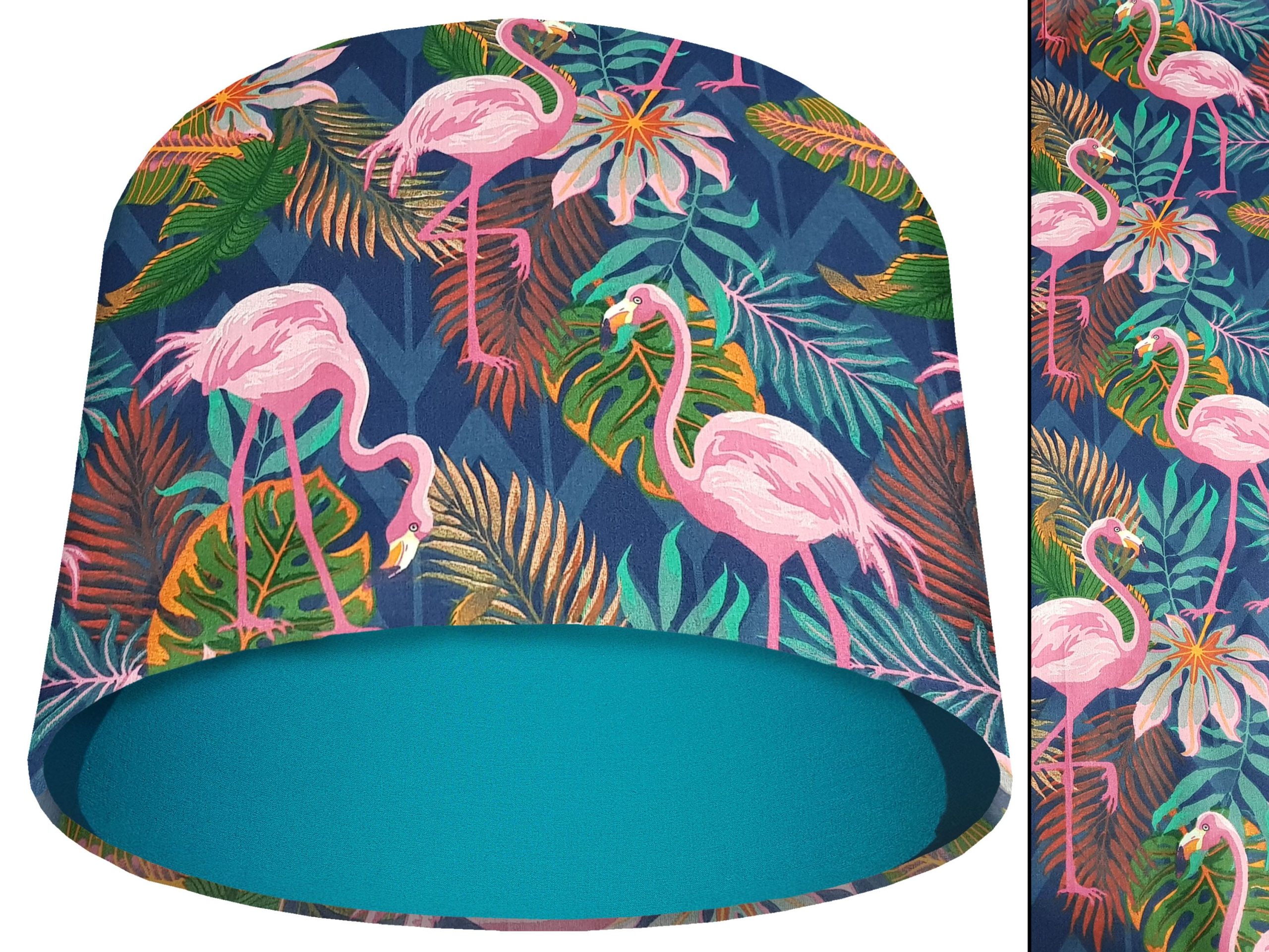 Flamingo Light Shade Teal, Vibrant Tropical Home Interior