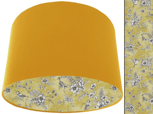 French Toile Yellow Lampshade Yellow, Classic Country Home