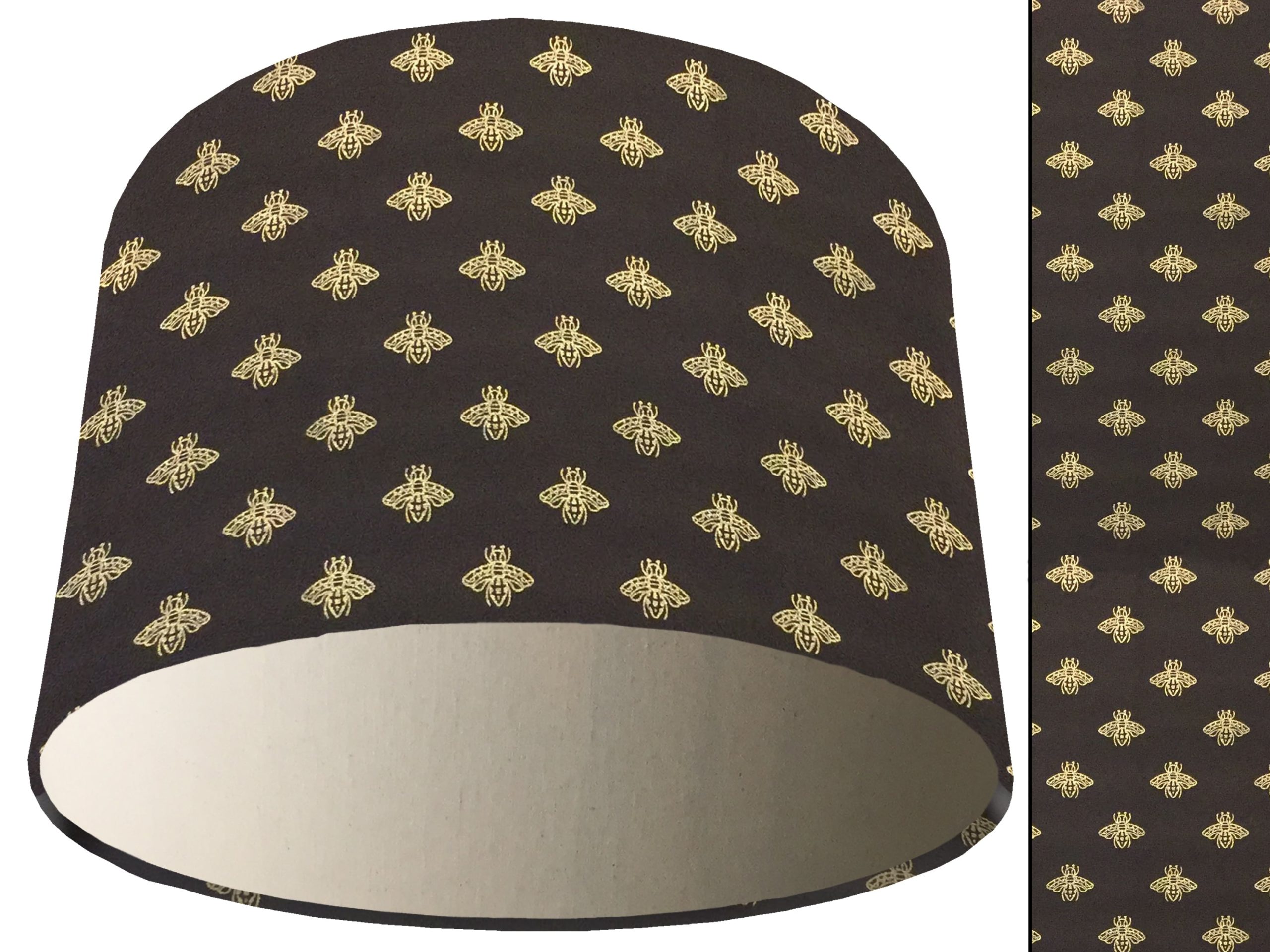 Golden Bee Light Shade Cream, Stylish Animal Lampshade