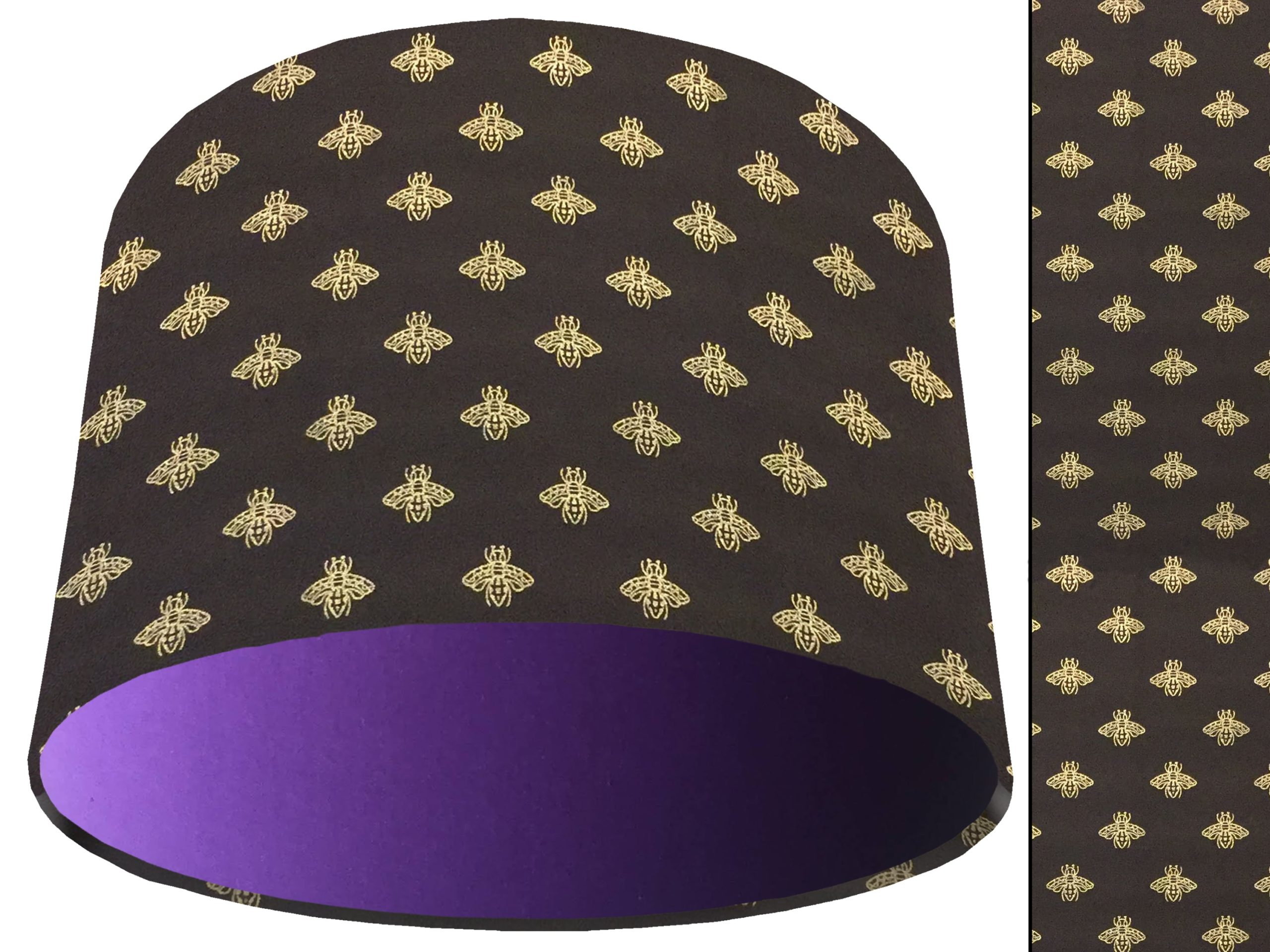 Golden Bee Light Shade Purple, Stylish Animal Lampshade