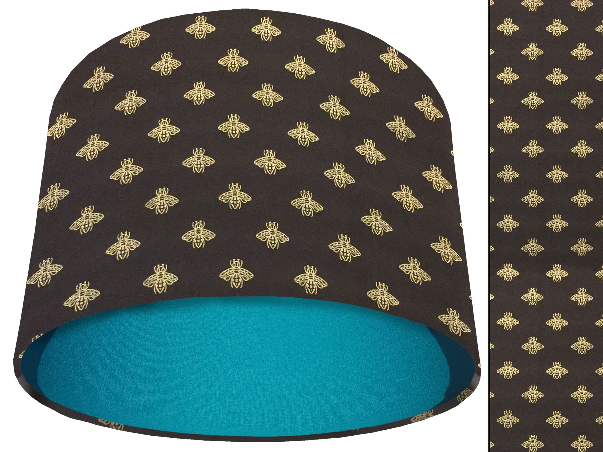 Golden Bee Light Shade Teal, Stylish Animal Lampshade