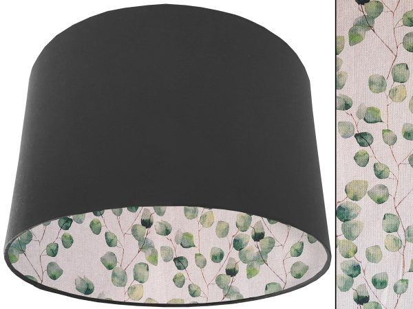 Green Honesty Lampshade Dark Grey, Country Home Light Shade