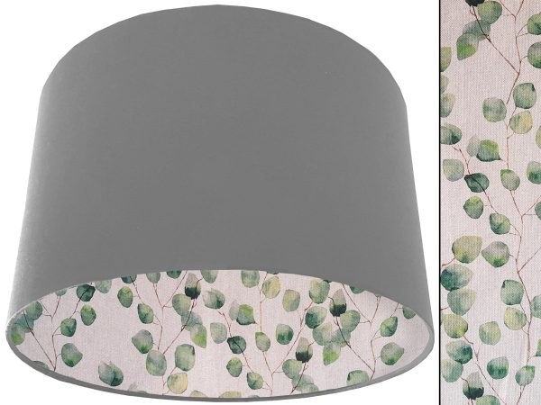 Green Honesty Lampshade Light Grey, Country Home Light Shade