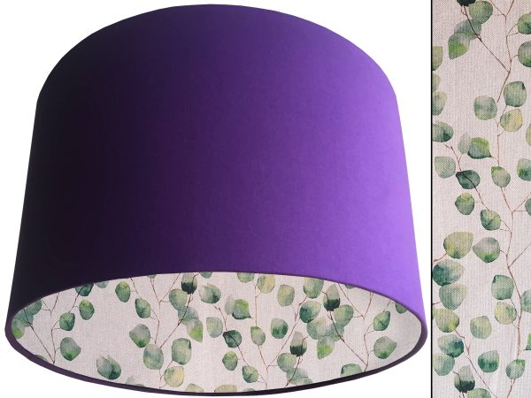 Green Honesty Lampshade Purple, Country Home Light Shade