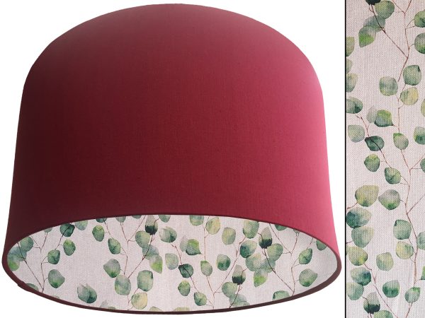 Green Honesty Lampshade Red, Country Home Light Shade