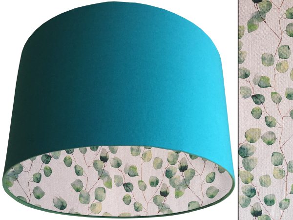 Green Honesty Lampshade Teal, Country Home Light Shade