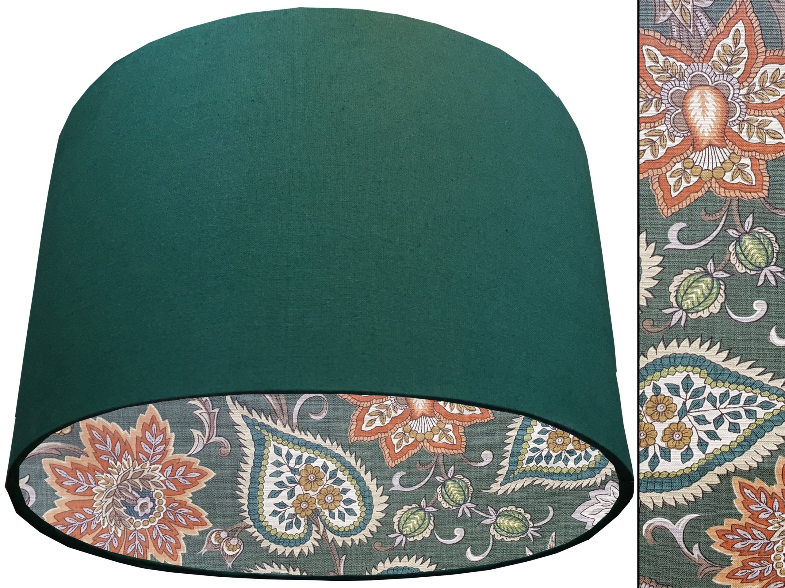 Green Paisley Lampshade Green, Stylish Contemporary Home