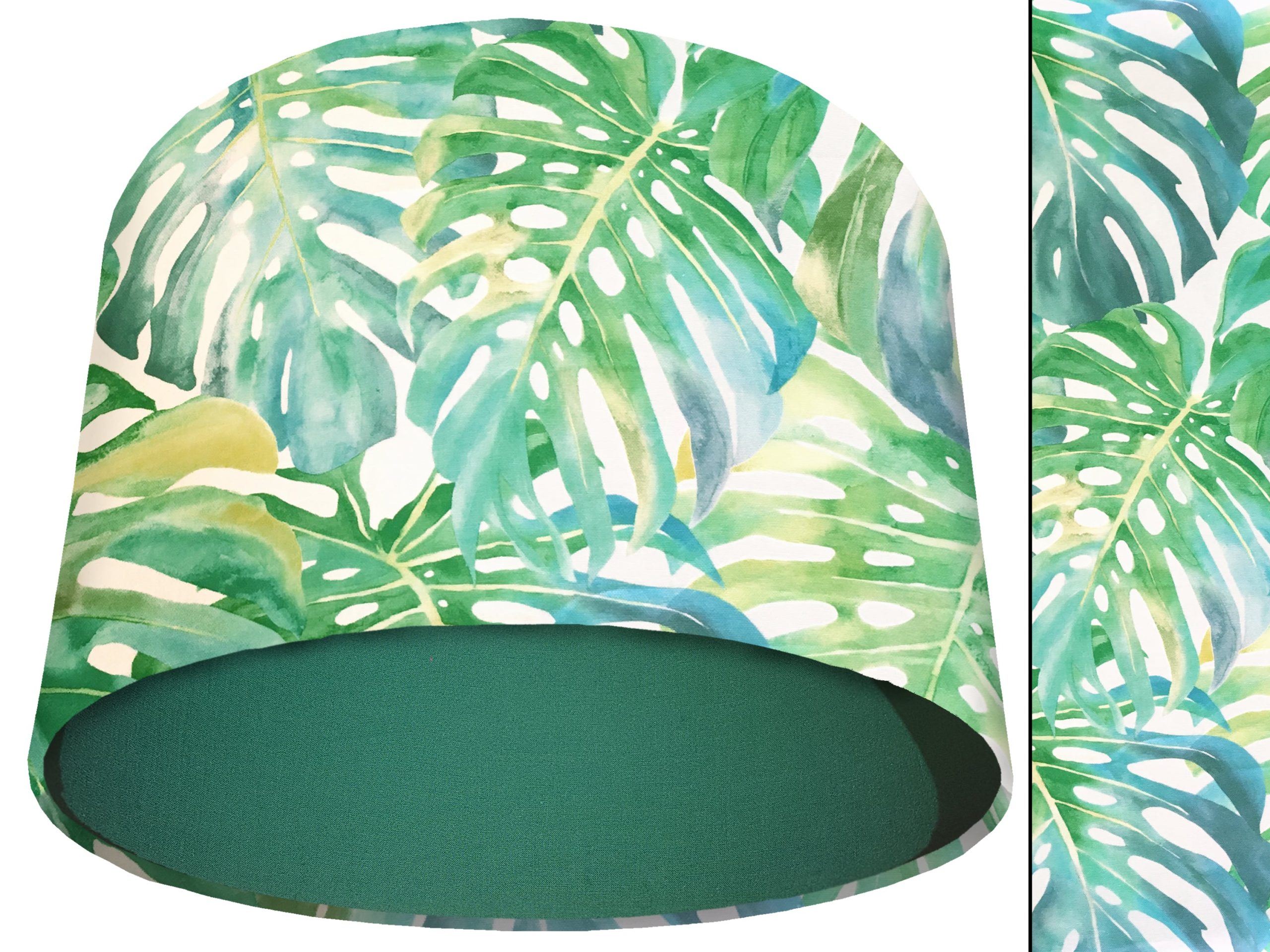 Green Palm Leaves Light Shade Green, Tropical Home