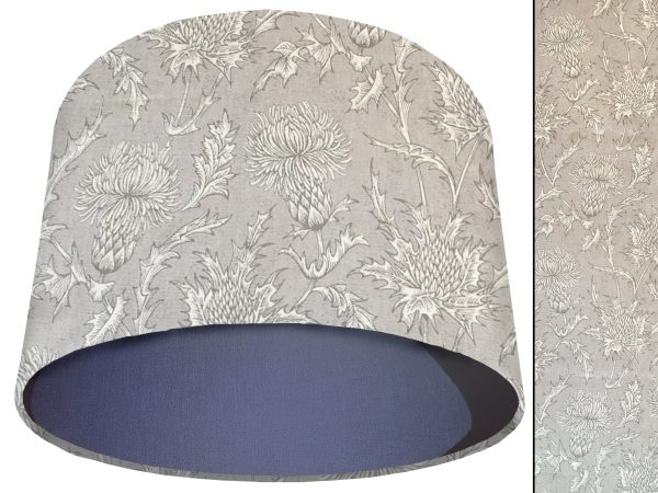Grey Thistle Light Shade Blue, Country Home Interior