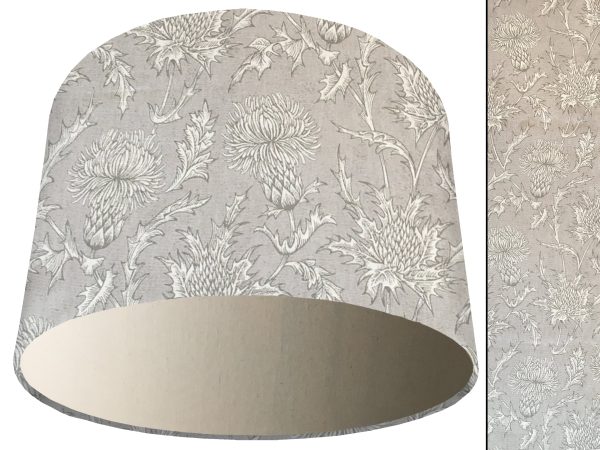 Grey Thistle Light Shade Cream, Country Home Interior