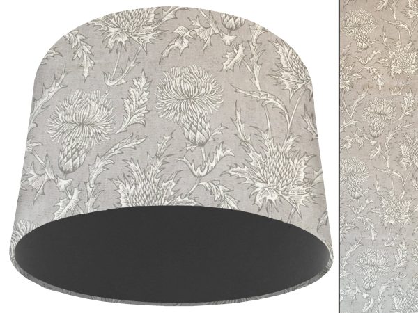 Grey Thistle Light Shade Dark Grey, Country Home Interior