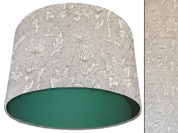 Grey Thistle Light Shade Green, Country Home Interior