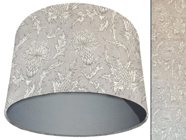 Grey Thistle Light Shade Light Grey, Country Home Interior
