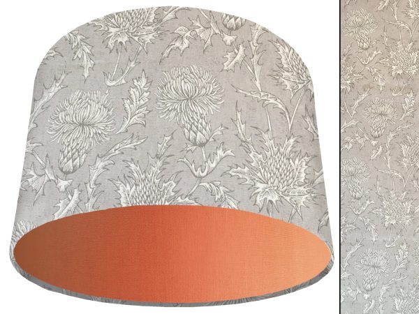 Grey Thistle Light Shade Orange, Country Home Interior