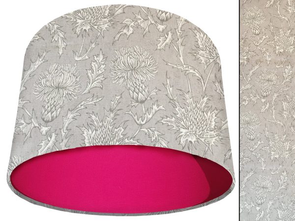 Grey Thistle Light Shade Pink, Country Home Interior