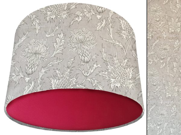 Grey Thistle Light Shade Red, Country Home Interior