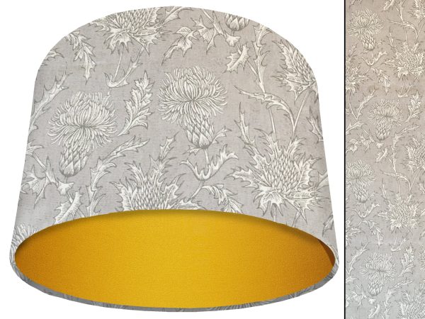 Grey Thistle Light Shade Yellow, Country Home Interior