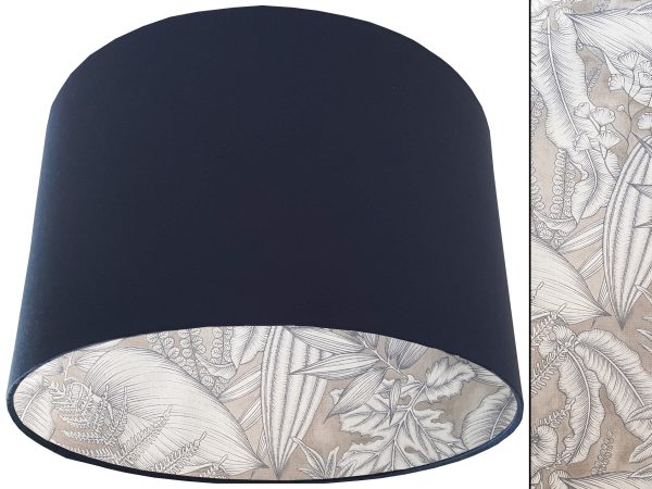 Grey Tropical Lampshade Blue, Modern Stylish Interior