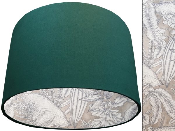 Grey Tropical Lampshade Green, Modern Stylish Interior
