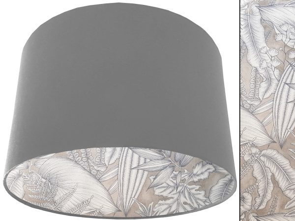 Grey Tropical Lampshade Light Grey, Modern Stylish Interior