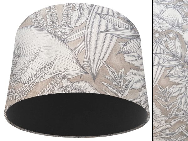 Grey Tropical Light Shade Black, Modern Home Interior