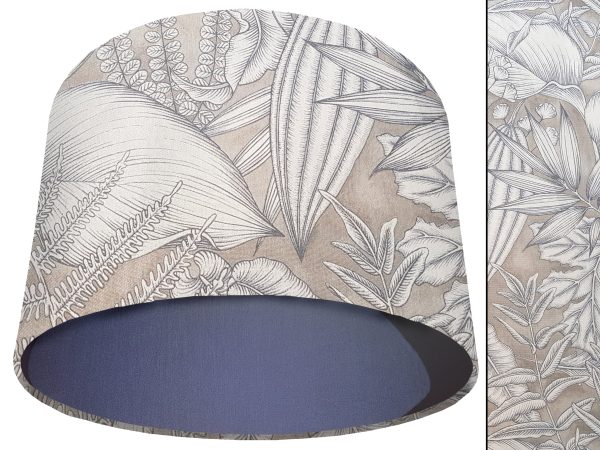 Grey Tropical Light Shade Blue, Modern Home Interior