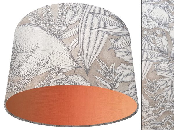 Grey Tropical Light Shade Orange, Modern Home Interior