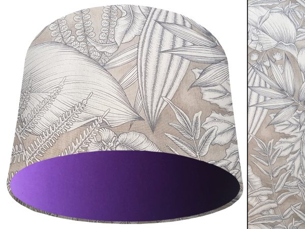 Grey Tropical Light Shade Purple, Modern Home Interior