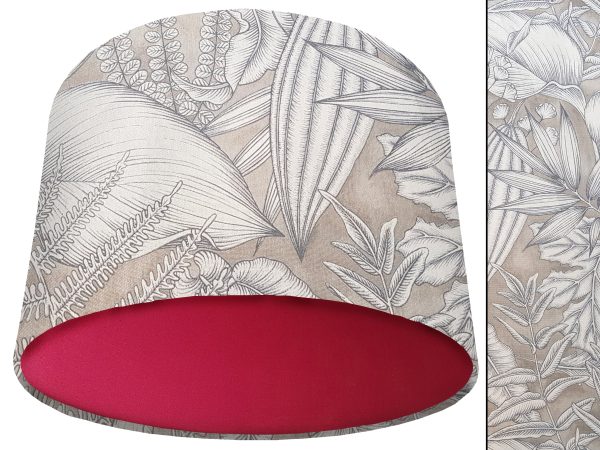 Grey Tropical Light Shade Red, Modern Home Interior