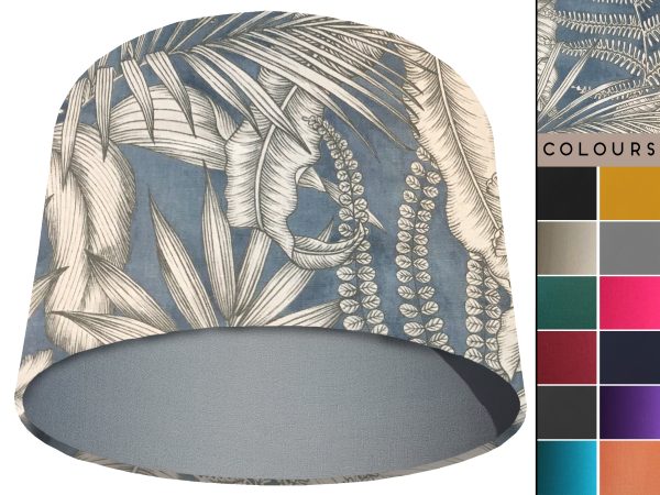 Blue Tropical Light Shade Light Grey, Stylish Modern Home Interior