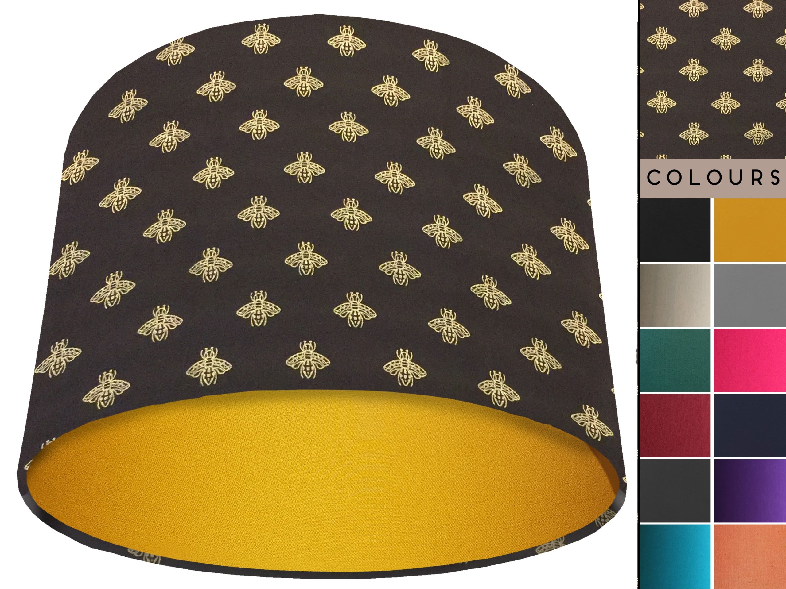 Golden Bee Light Shade Yellow, Stylish Animal Lampshade