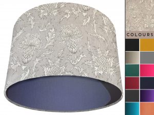 Grey Thistle Light Shade Blue, Country Home Interior