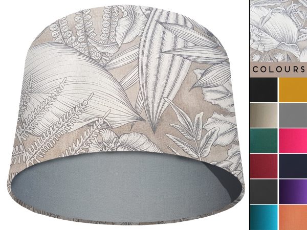 Grey Tropical Light Shade Light Grey, Modern Home Interior