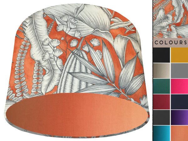 Orange Tropical Light Shade Orange, Bold Home Interior