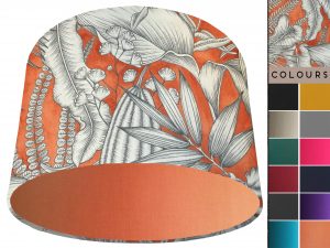 Orange Tropical Light Shade Orange, Bold Home Interior