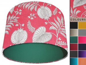 Paisley Pink Light Shade Green, Bold Home Interior Lighting