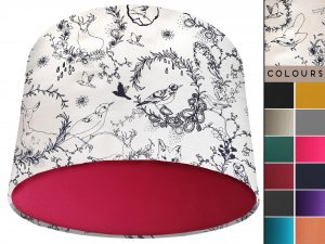 Black & White Animal Light Shade Red, Modern Country