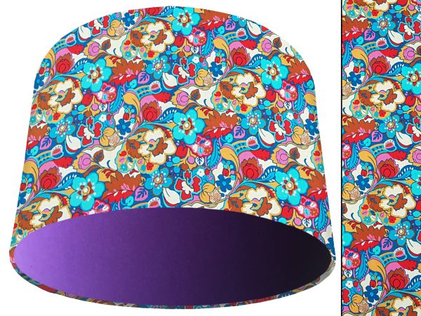 Floral Bloom Light Shade Purple, Liberty Art Lampshade