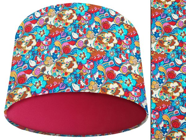 Floral Bloom Light Shade Red, Liberty Art Lampshade