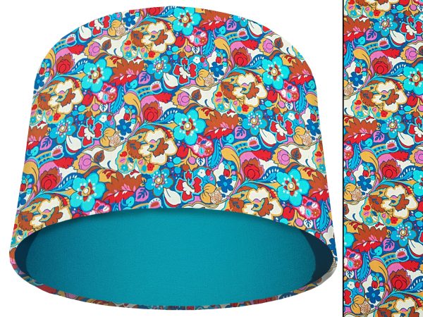 Floral Bloom Light Shade Teal, Liberty Art Lampshade