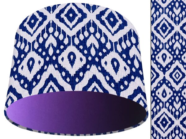 Marrakech Blue Light Shade Purple, Bold Interior Lampshade
