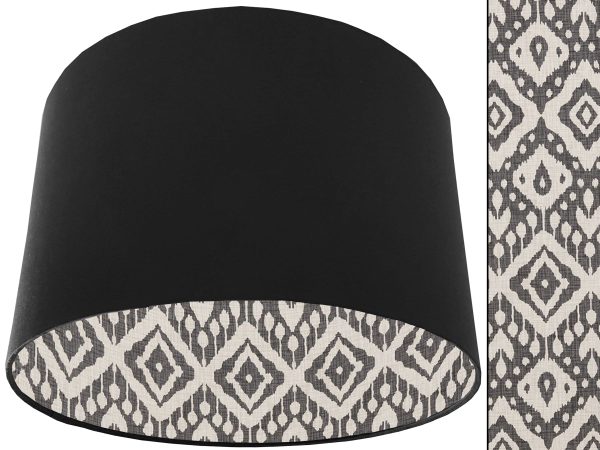 Marrakech Grey Lampshade Black, Modern Bohemian Home