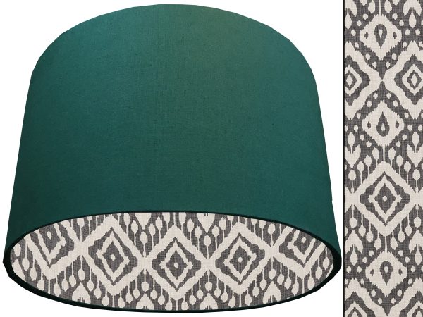 Marrakech Grey Lampshade Green, Modern Bohemian Home