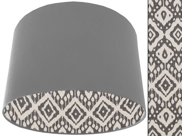 Marrakech Grey Lampshade Light Grey, Modern Bohemian Home
