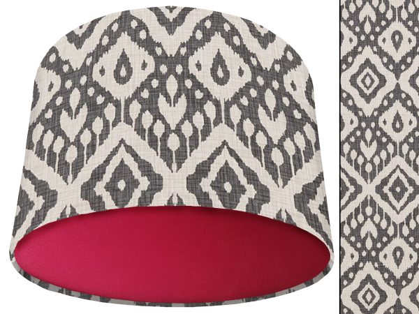 Marrakech Grey Light Shade Red, Stylish Interior Lighting