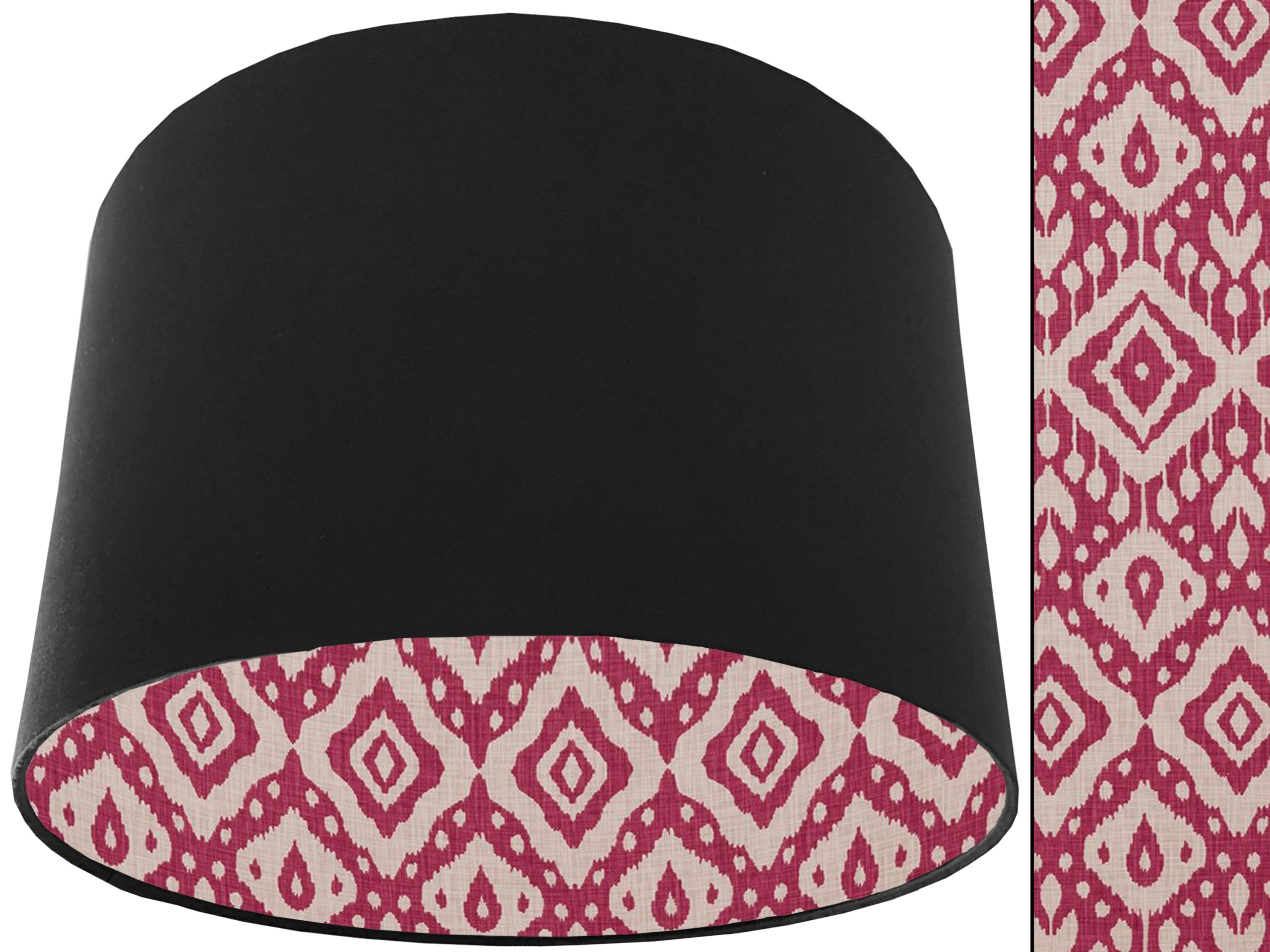 Marrakech Pink Lampshade Black, Vibrant Home Interior