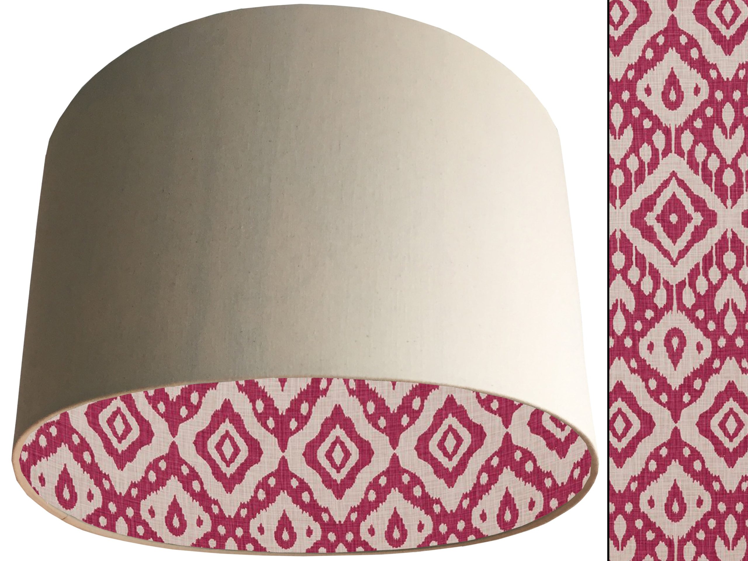 Marrakech Pink Lampshade Cream, Vibrant Home Interior
