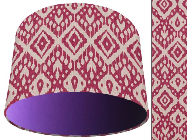 Marrakech Pink Light Shade Purple, Geometric Lampshade