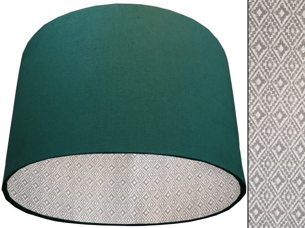 Navajo Grey Lampshade Green, Inspired Native American